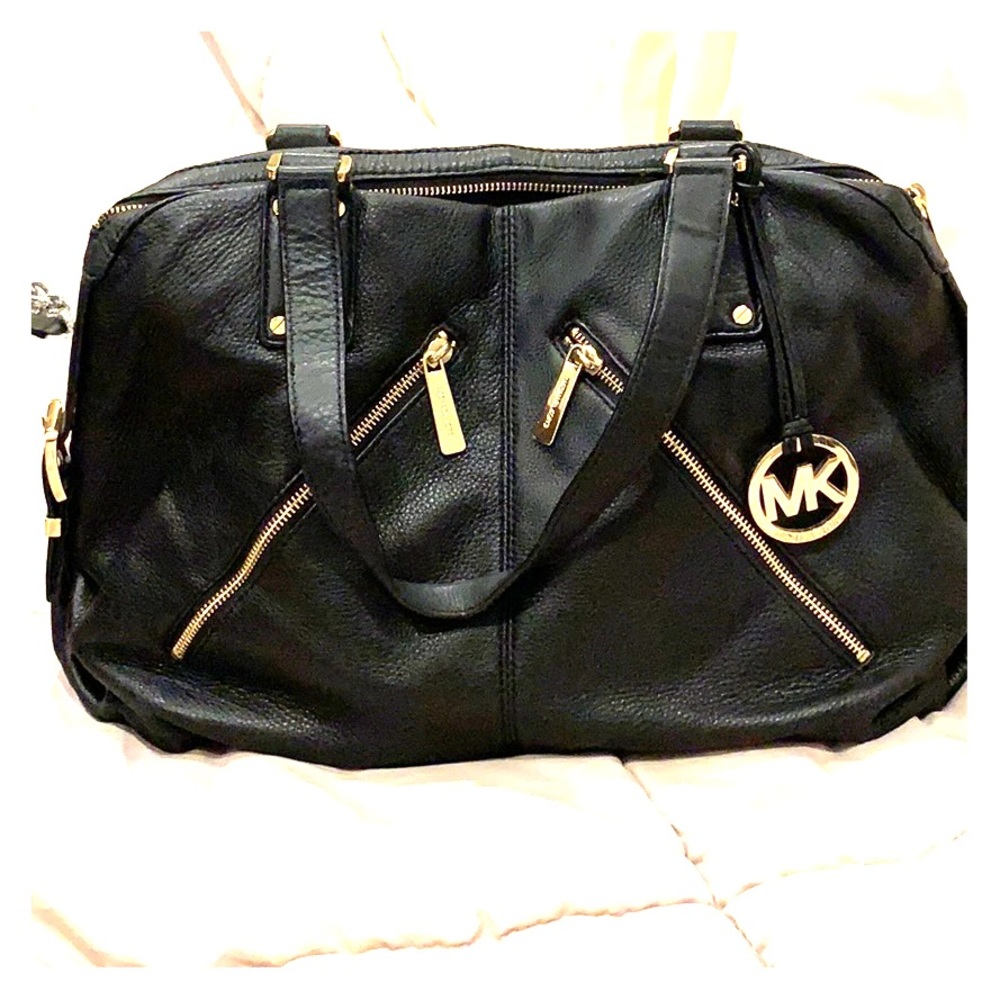 Michael Kors black and gold bag